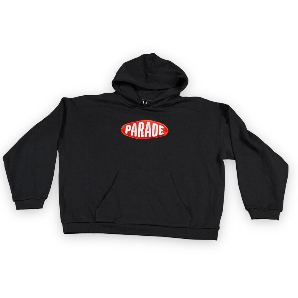Parade Hoodie Women's Medium Black Big Logo Red Logo Sweatshirt Beach Party Surf